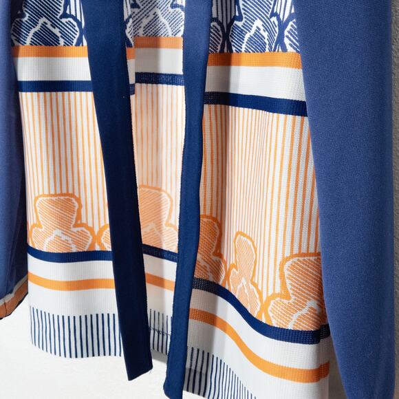 Sears Women's Cardigan Eclectic Grandpa Retro 70s Pattern Knit Open Front Size M - Picture 4 of 7